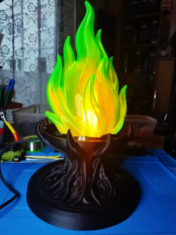 Arcane Flame Lamp – Printable LED Fantasy Light