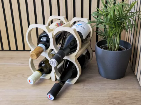 Four Wine Bottle Stand