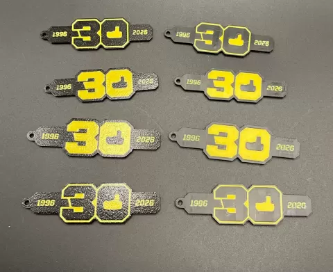 Ryobi 30th Anniversary Key Chain