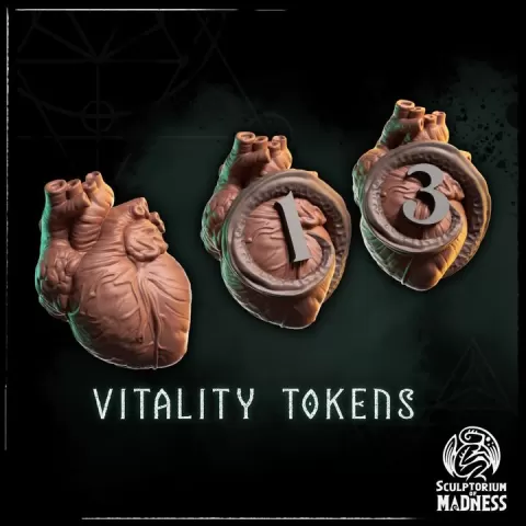 The Lost Expedition - Vitality tokens by Sculptorium of Madness