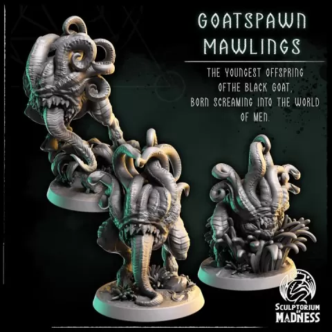 The Lost Expedition - Goatspawn Mawlings by Sculptorium of Madness