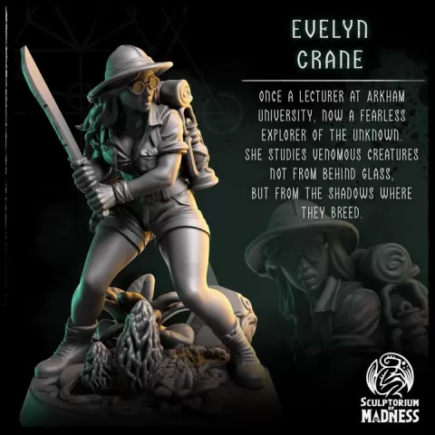 Evelyn Crane - Cthulhu Investigator by Sculptorium of Madness