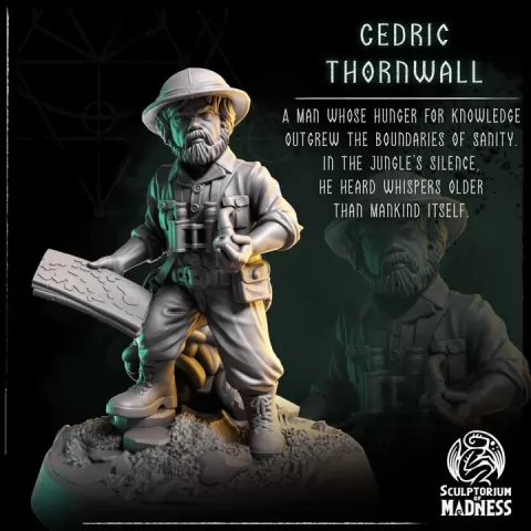 Cedric Thornwall - Cthulhu Investigator by Sculptorium of Madness