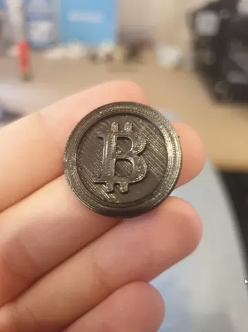 Bitcoin shopping cart coin (50 euro cents)