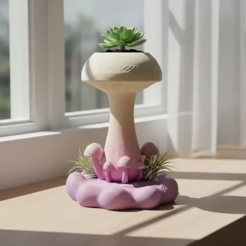 Toadstool/mushroom Planter plant pot