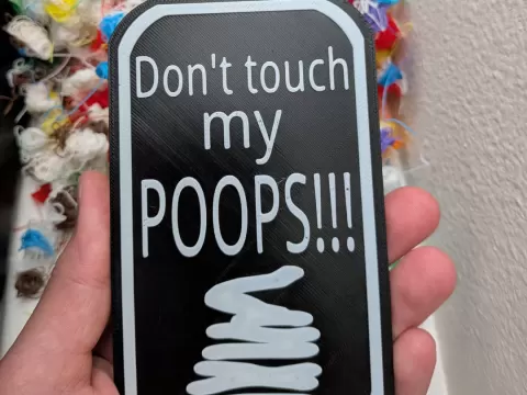 Funny Poop Sign