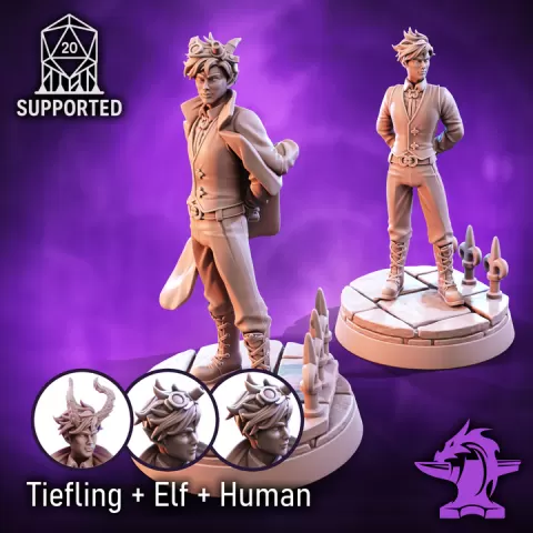 Gentleman Artificer | Inventor with Human, Elf and Tiefling Options by The Forge of Many Things