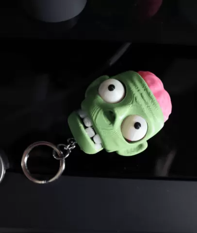 Fidget Zombie Keychain