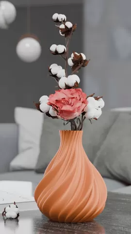 Twist Bloom – Spiral Vase