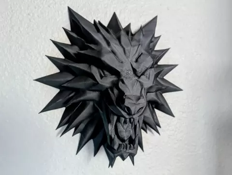 Direwolf Head Wall Mount