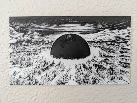 Akira Hueforge – High-Contrast Explosion Panel