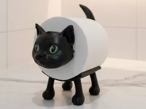 Funny Cat Toilet Paper Suport Holder - No AMS