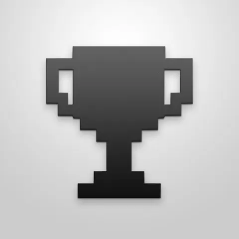Pixel Art Trophy Cup - 3D Printable Award