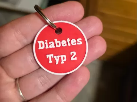 Diabetes Typ 2 Schlüsselanhänger