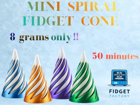Mini Spiral Cone Fidget (Impossible Passthrough)