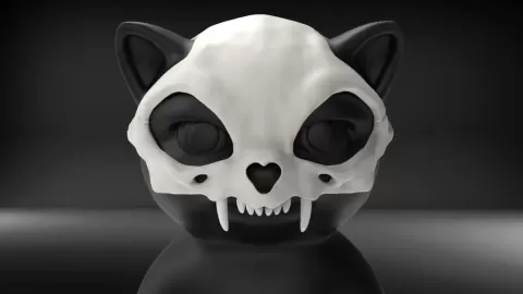 Cat Skull Hat