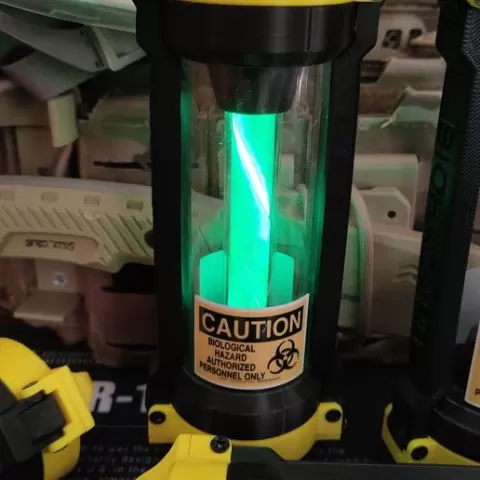 Virus sample container
