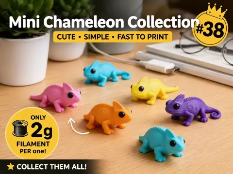 Mini Chameleon Fidget - Micro Zoo