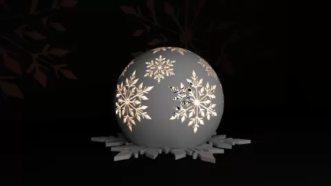 Snowflake Candle Holder