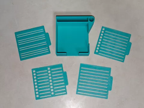 Sticky Note Holder with Stencils
