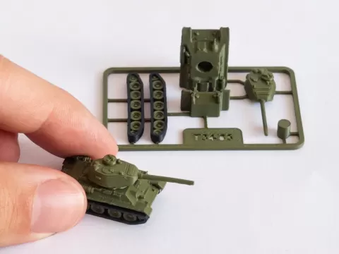T34 tank kit card