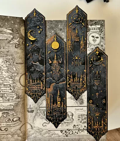 "Hogwarts"- Bookmarks Set inspired by Harry Potter