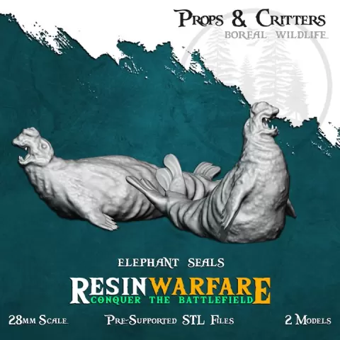Elephant Seals - Props&Critters: Animals of the World by ResinWarfare