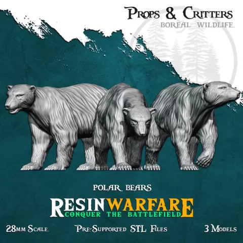 Polar Bears - Props&Critters: Animals of the World by ResinWarfare