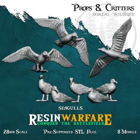 Seagulls - Props&Critters: Animals of the World by ResinWarfare