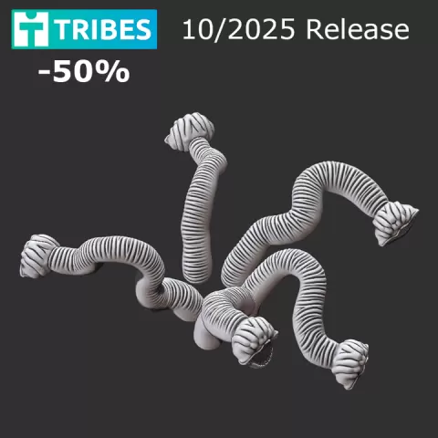Brine pool Ring Worms by Sculpting George