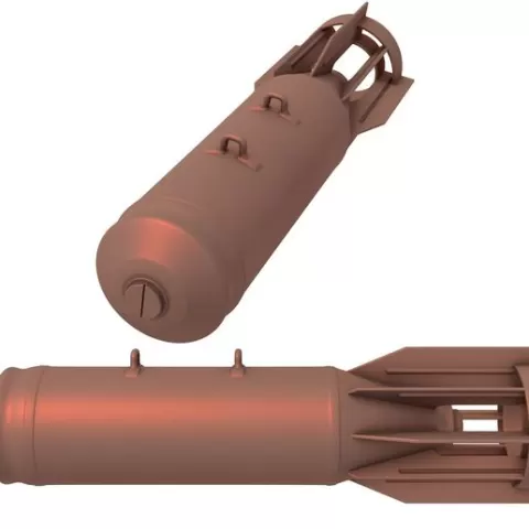 OFAB 250-270 / M 62 / FAB 500 M54 / m 54 / Range Missile / missile stl / rocket stl / rocket / Air Bomb / drone stl