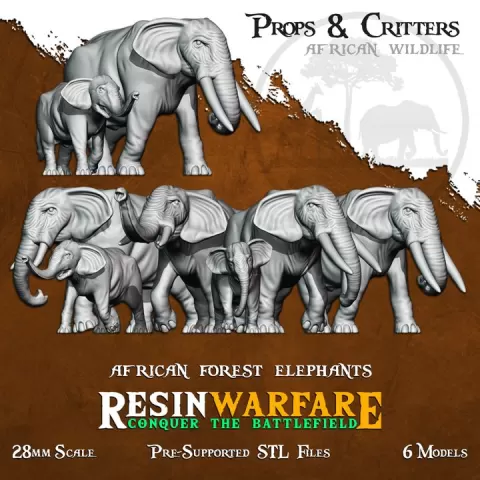 African Forest Elephant - Props&Critters: Animals of the World by ResinWarfare