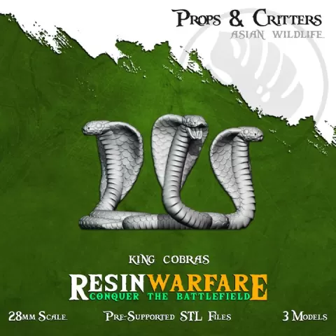 King Cobras - Props&Critters: Animals of the World by ResinWarfare