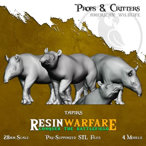 Tapirs - Props&Critters: Animals of the World by ResinWarfare