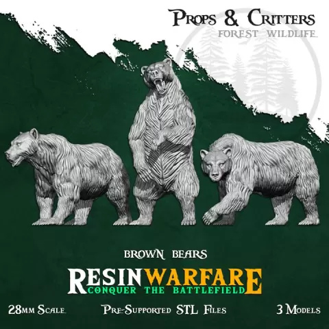 Brown Bears - Props&Critters: Animals of the World by ResinWarfare
