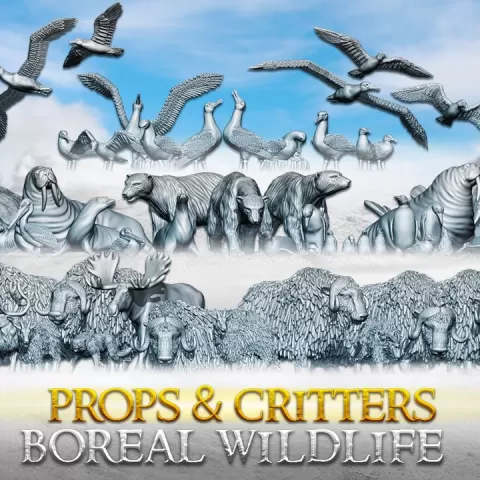 Boreal Wildlife Pack - Props&Critters: Animals of the World by ResinWarfare