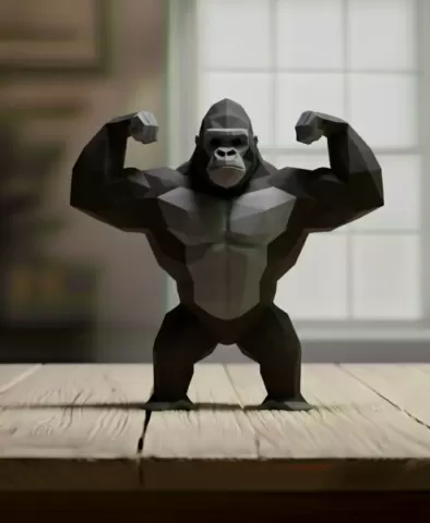 gorilla lowpoly