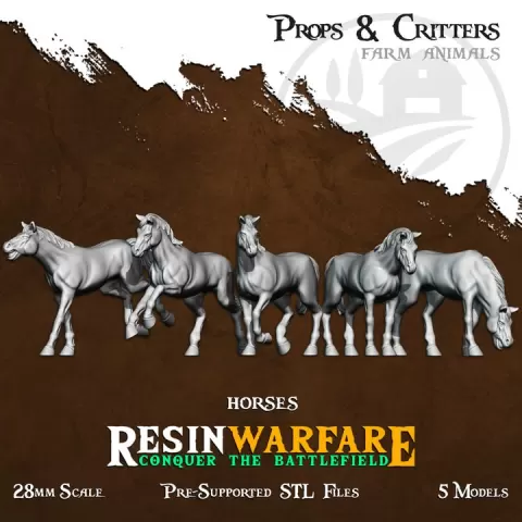 Horses - Props&Critters: Animals of the World by ResinWarfare