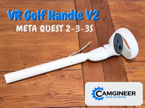 Meta Quest 2/3s/3 Golf Club Handle V2 - Heavy Duty