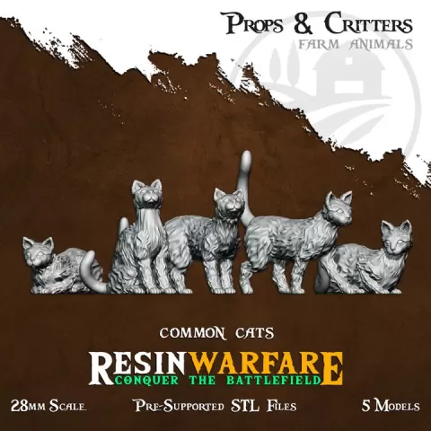 Common Cats - Props&Critters: Animals of the World by ResinWarfare