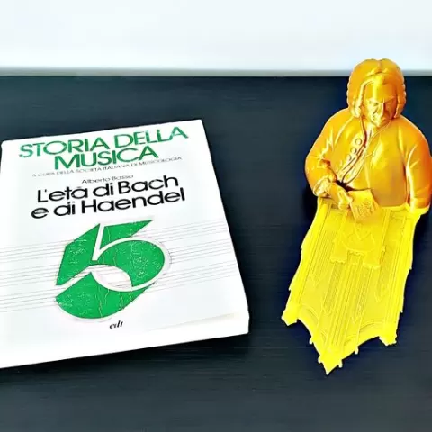 Johann Sebastian Bach Bookmark 🎼 | Monumental Bust • Print‑in‑Place Musician Series