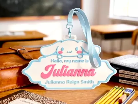 Cinnamoroll Name Tag