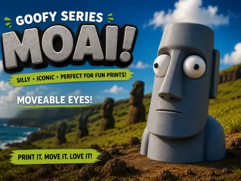 Goofy series – MOAI Movable Eyes NOAMS