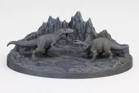Prehistoric duel - Prähistorisches Duell