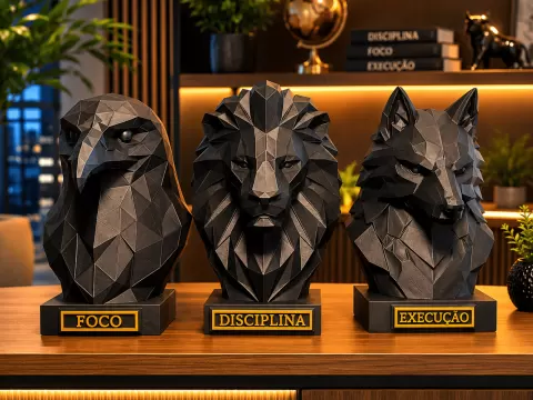 KIT DECORAÇÃO DISCIPLINA FOCO EXECUÇÃO 15 CM