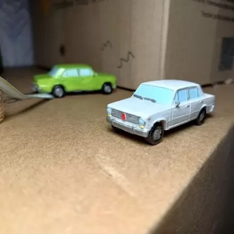 KEYCHAIN VAZ 2101 (Fiat 124) ЖИГУЛИ КОПЕЙКА БРЕЛОК STL 3D MODEL FOR PRINT