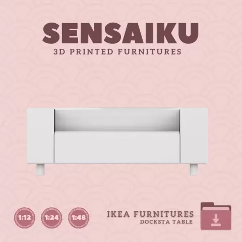 Miniature Replica 01. KLIPPAN Loveseat for Miniature Dollhouse IKEA 3D - IKEA 3D Print (1:12,24,48)
