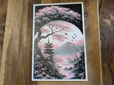 Sakura Landscape Hueforge