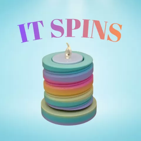 Fidget Spinner Tealight 2.stl