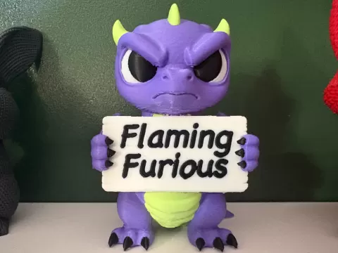 Cute But Grumpy Dragon